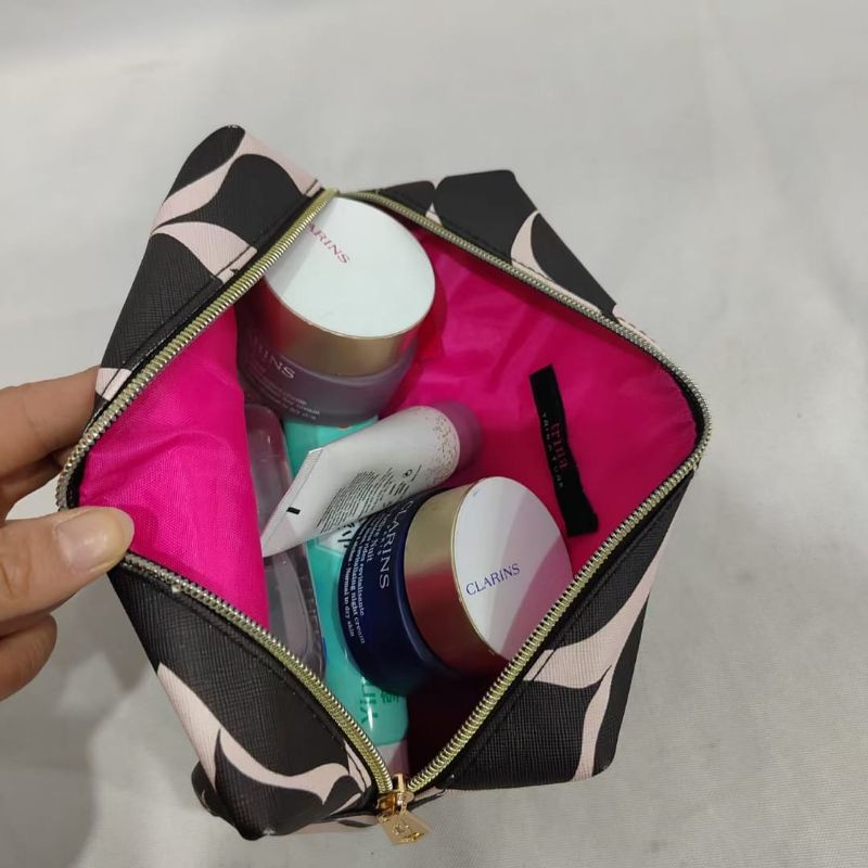 Pouch Kosmetik Make Up Tas Dompet Cosmetik Bahan Waterproof Korean Trendy