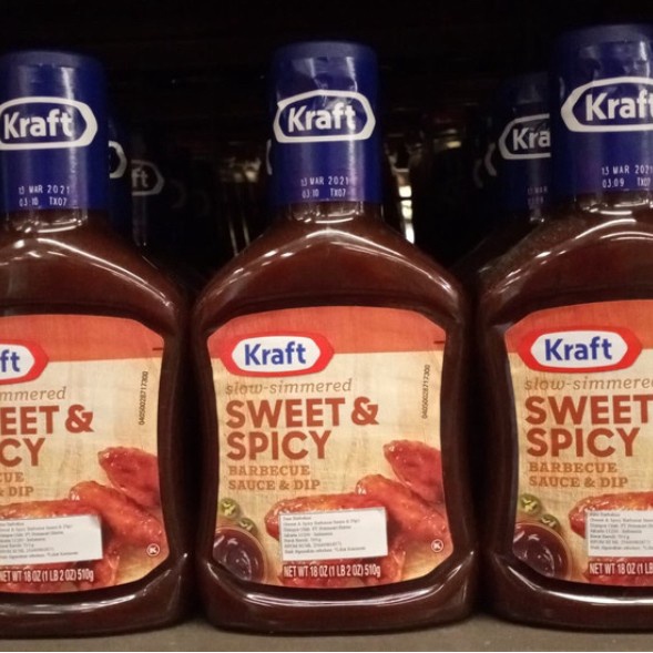 

Kraft sweet & spicy bbq sauce 510gr