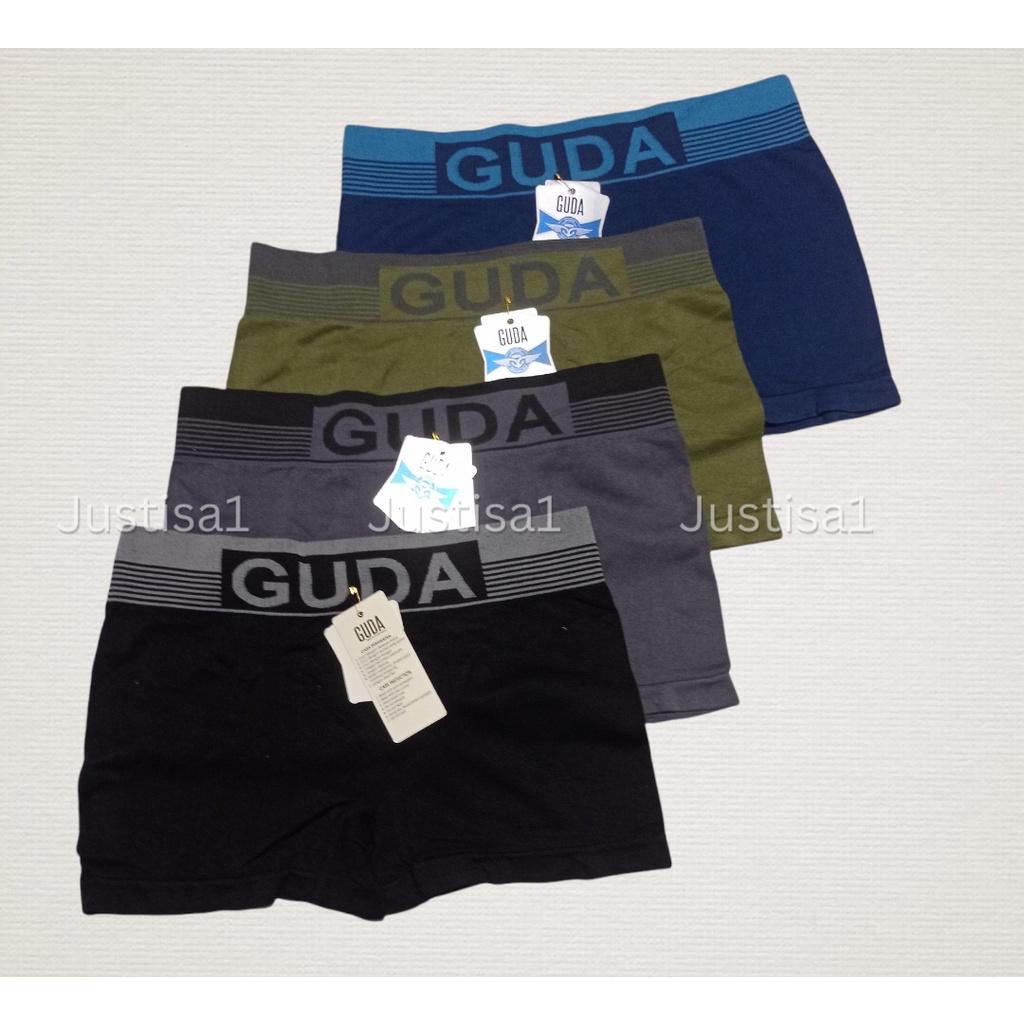 COD,, BOXER GUDA, Per 3 Pcs Boxer Pria Dewasa / Boxer Laki Laki, Kwalitas Premium Berkualitas