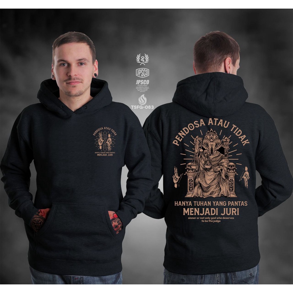 SWEATER SATANIC HANYA TUHAN YANG PANTAS MENJADI JURI HOODIE