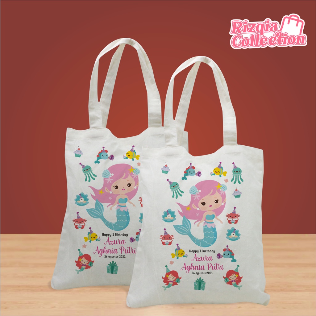 TOTEBAG BLACU TEMA MERMAID