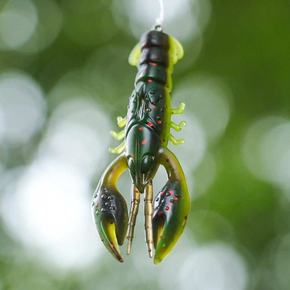 Top 50mm/65mm Umpan Ikan Udang Bass Swimbait Mengambang Silicone Baits