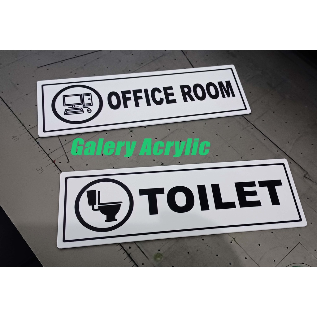 Jual Sign Label Acrylic Papan Nama Custom 25x6 Shopee Indonesia