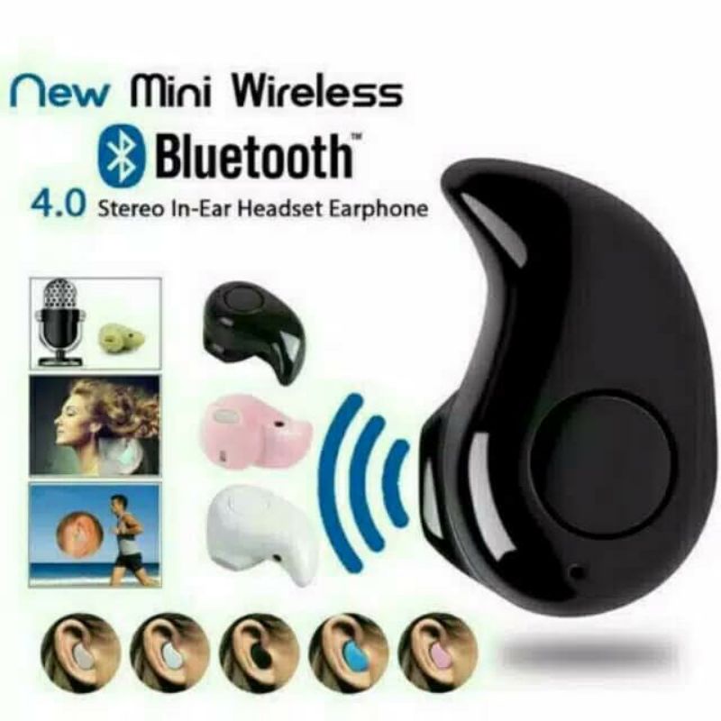 Headset bluetooth portable recharge earphone wireless tanpa kabel