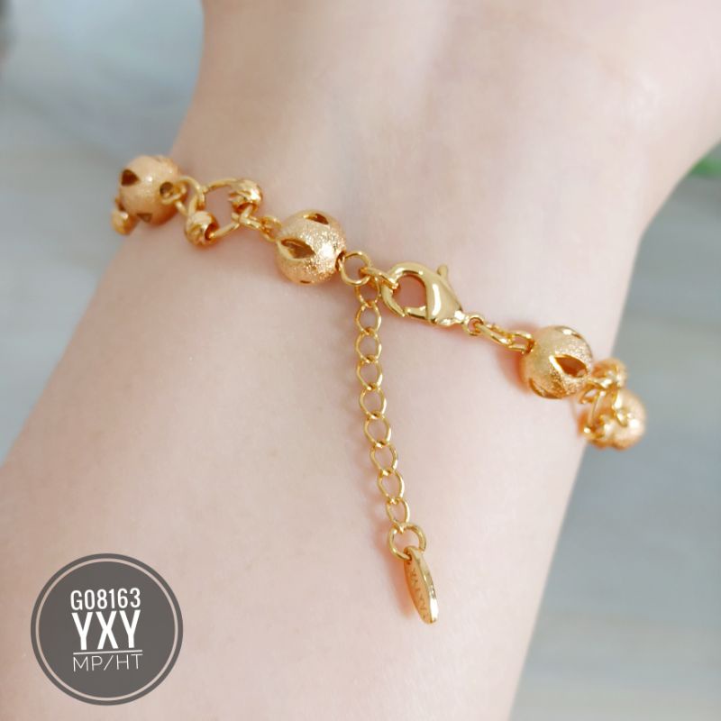 Gelang tangan Yaxiya bola jurai gold G08163