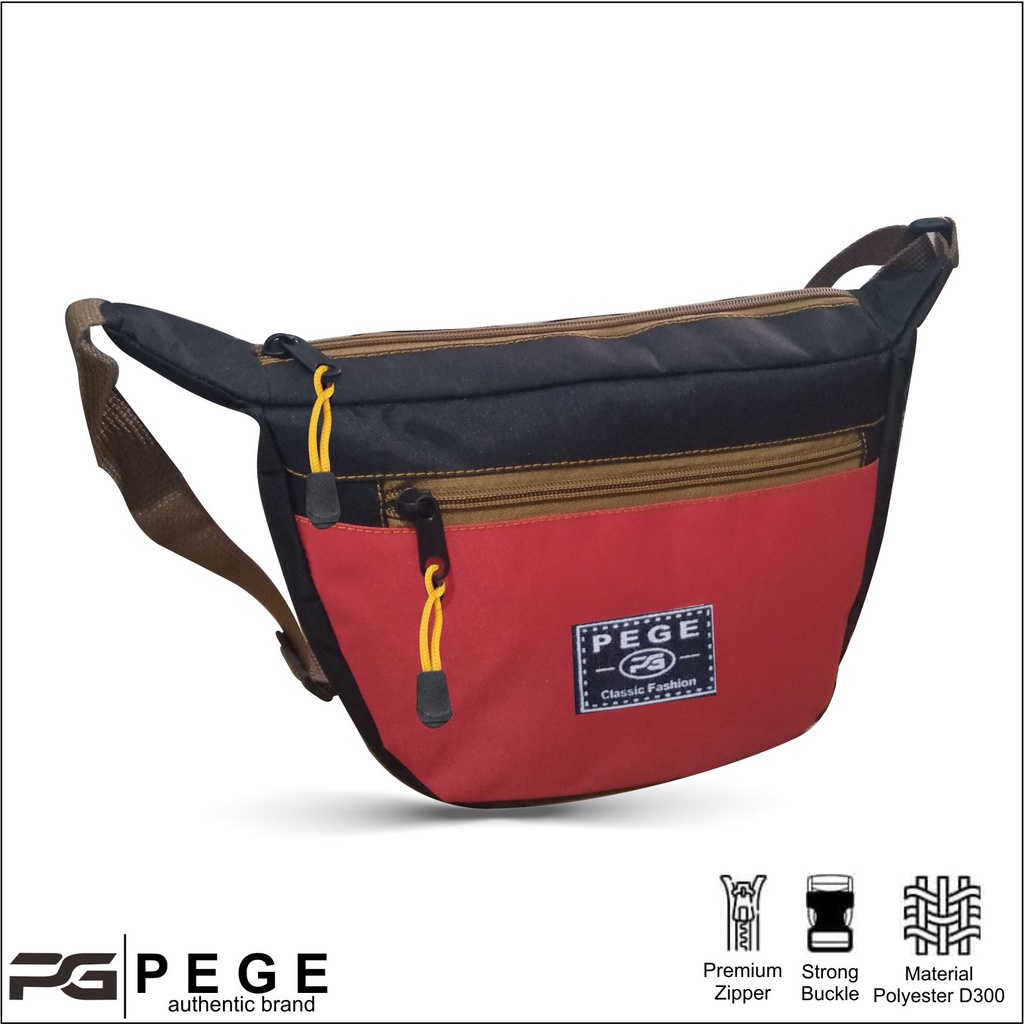 Tas Selempang Pria Kasual Slingbag Slempang Bahu Cowok Untuk Sehari Hari Model Simpel - PG 8885