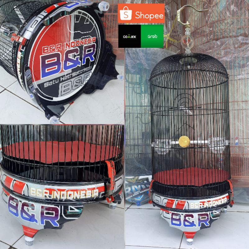 SANGKAR LOVE BIRD BNR INDONESIA TERBARU SEPAKET//AKSESORIS