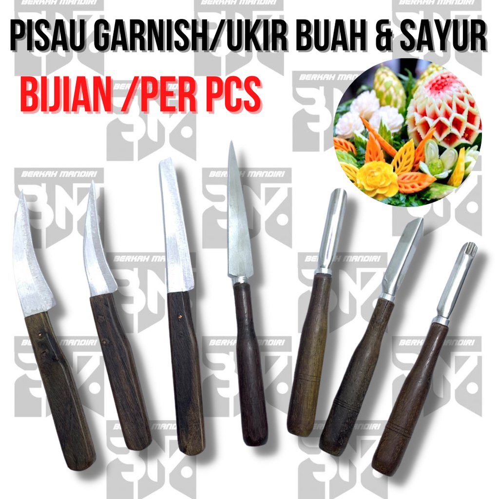 pisau garnish tumpeng|pisau ukir buah dan sayur|pisau carving bijian/perpcs