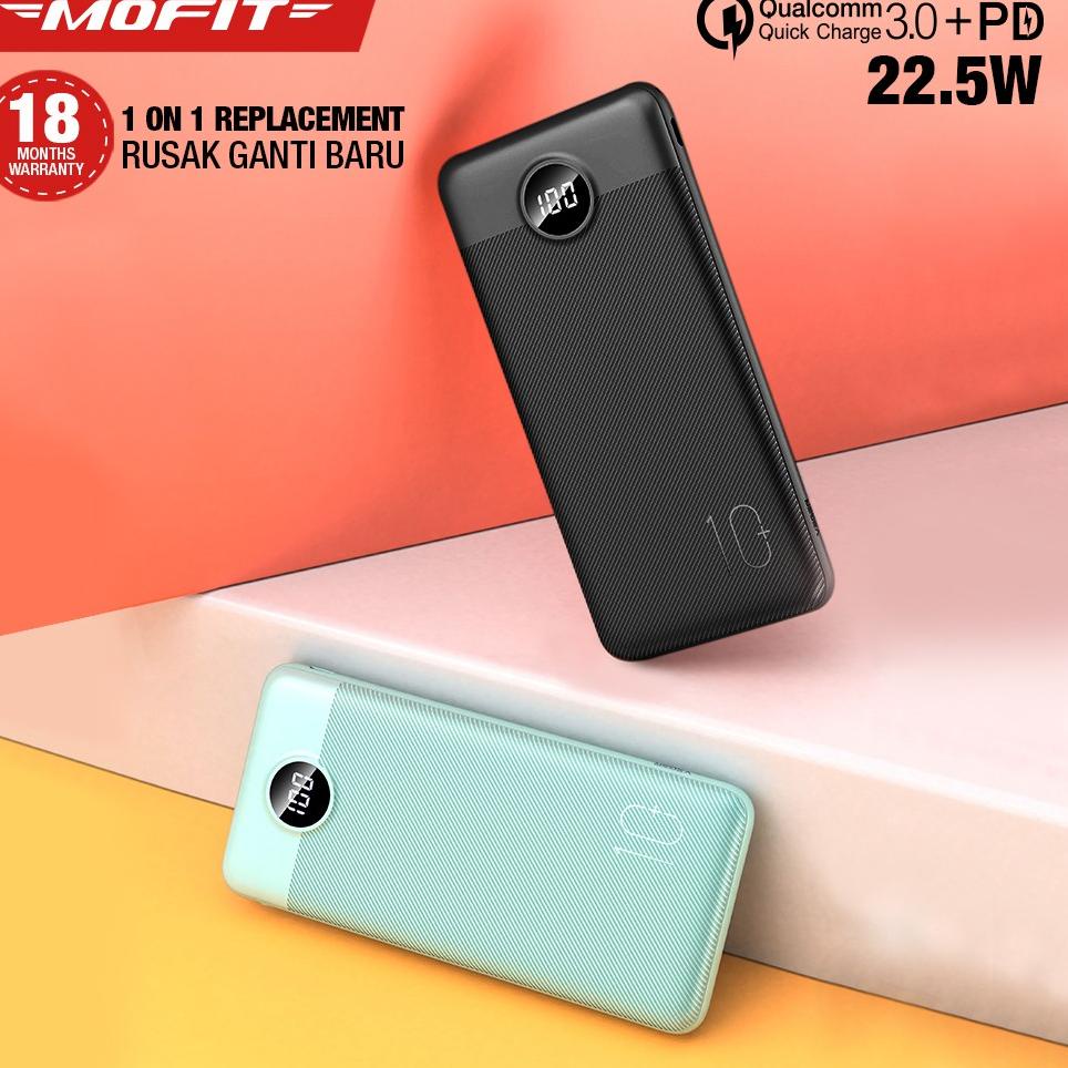 Berkah Shopee [Gratis Emas] Power Bank MOFIT M22 PRO 10.000mAh Real Capacity Quick Charge 22.5W  QC 