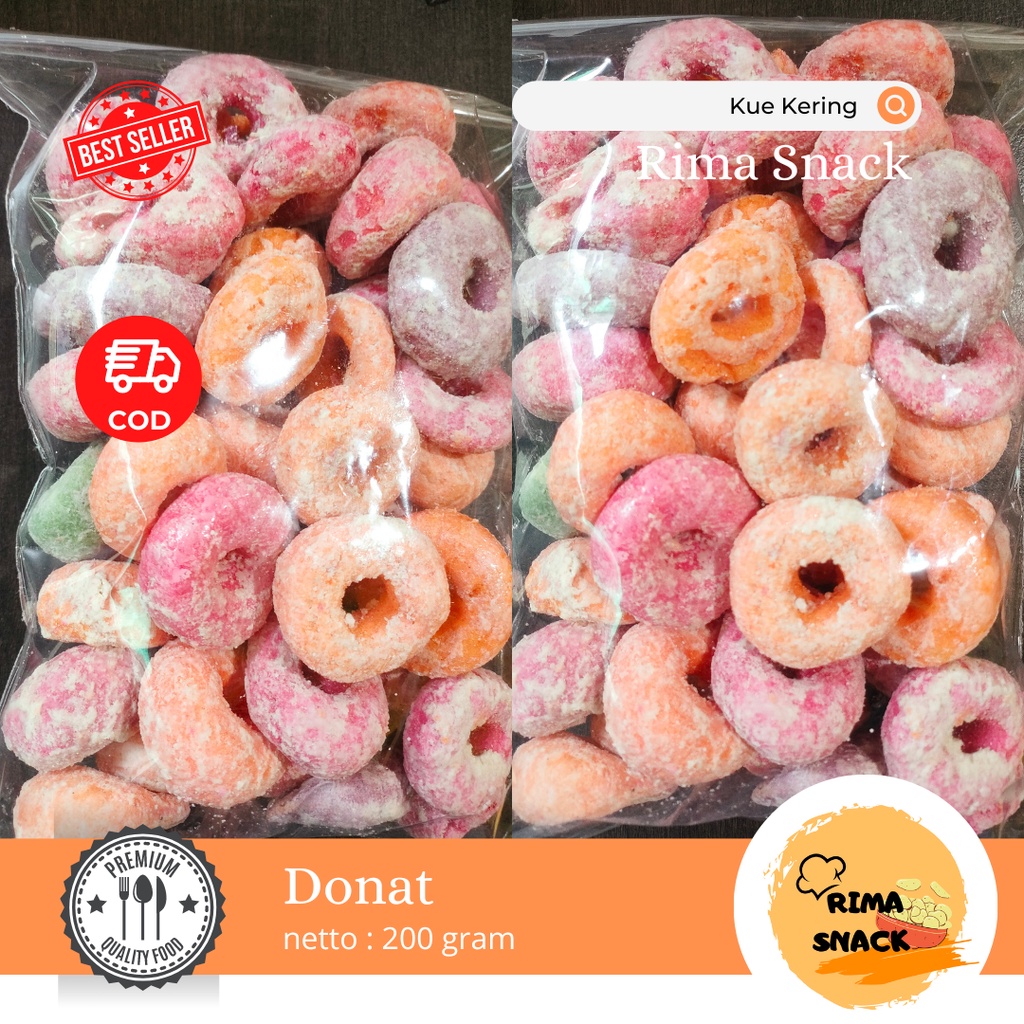 

DONAT 200gram KEMASAN CLIP/ZIPLOC