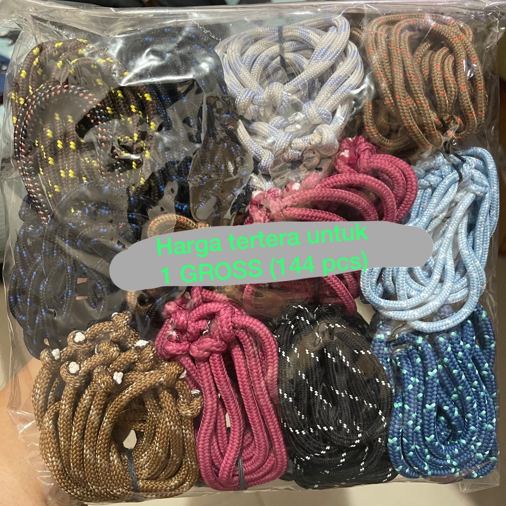 GROSIR 1 GROSS (144PCS) GELANG TALI SEPATU ADJUSTABLE GELANG POLKA TITIK