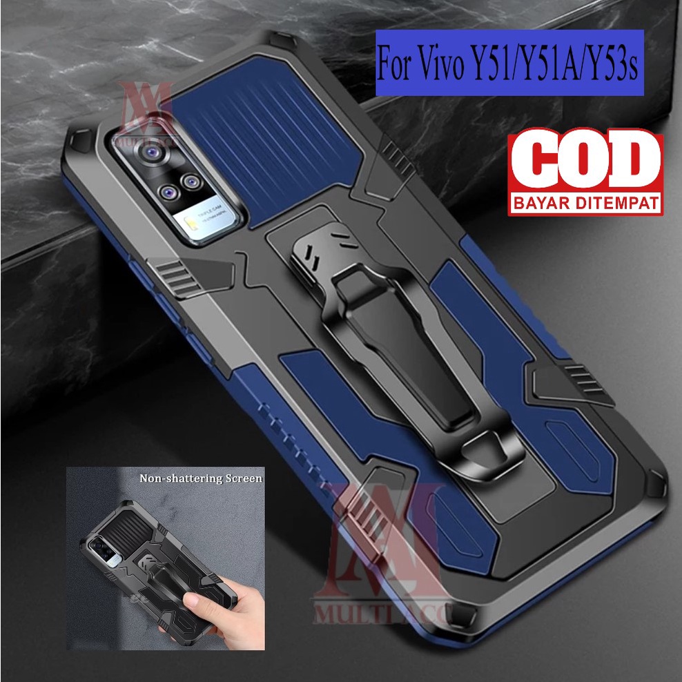 VIVO Y51/Y51A/Y53s Case Standing Back Klip Hard Case Robot Clip Case Rugged Armor Hard VIVO Y51/51A/
