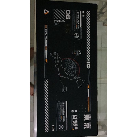 Mousepad Deskmat SHIBUYA 40x90x4mm press play
