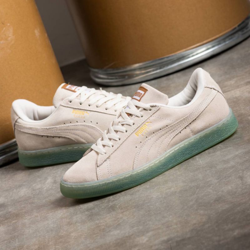 Sepatu Pm Suede Cream Sol Clear Original OEM Sneakers Pria