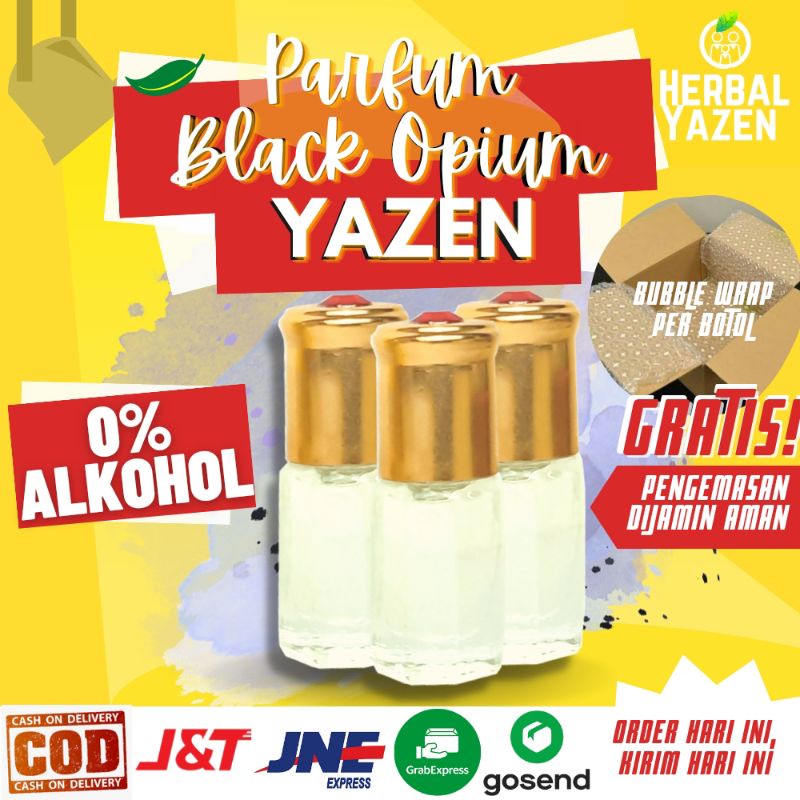Parfum Aroma BLACK OPIUM Original Non Alkohol 3ml 6ml 12ml Parfum Original Bibit Parfum Murni BLACK 