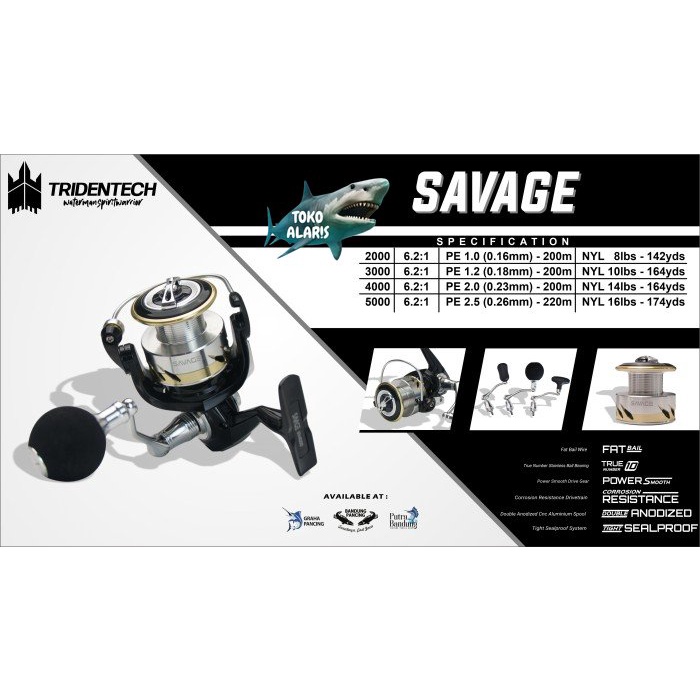 REEL TRIDENTECH SAVAGE 21 - 2000