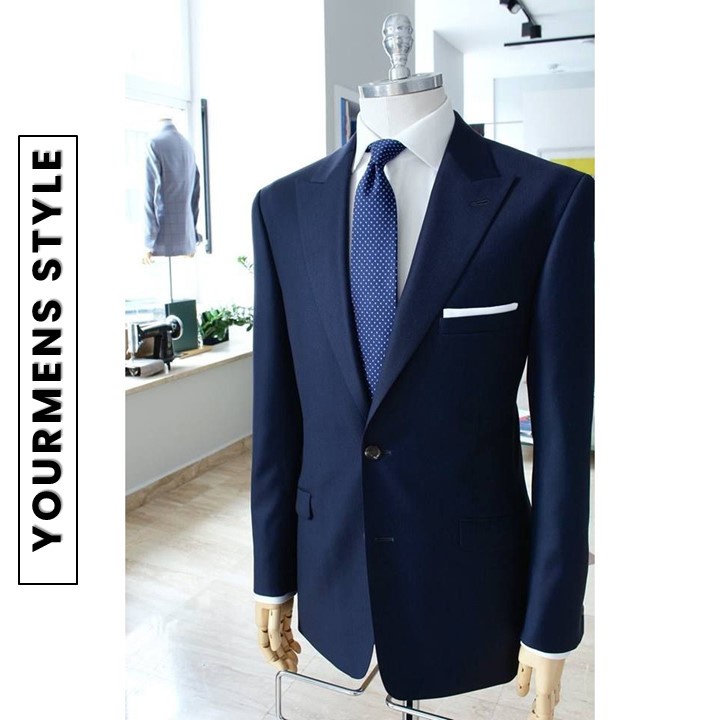 BLAZER PRIA DOUBLE BUTTON SUIT IN NAVY FORMAL TOPMAN MATERIAL HIGH TWIST