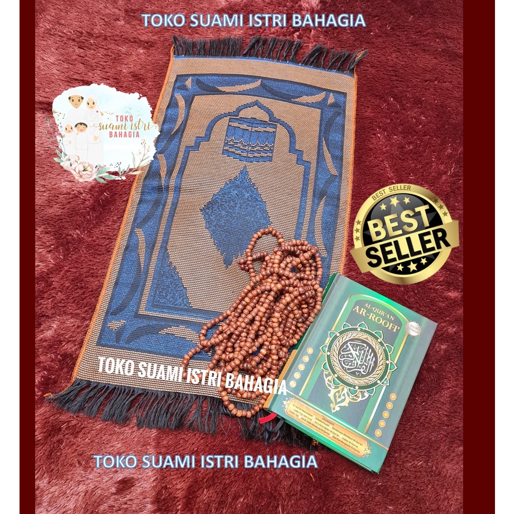 Sajadah Alshamia / Al Bahar Albahar Al Shamia 35 x 60 Cm Travel Travelling Kepala Muka Mini Anak Haji Tipis Souvenir Murah Albahar Al Bahar Alydrus Costa Alaydrus Tas