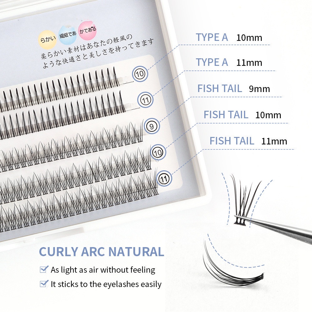 CSP096 – Magefy Bulu Mata Palsu Fake Eyelashes Sandwich Kecil 11mm