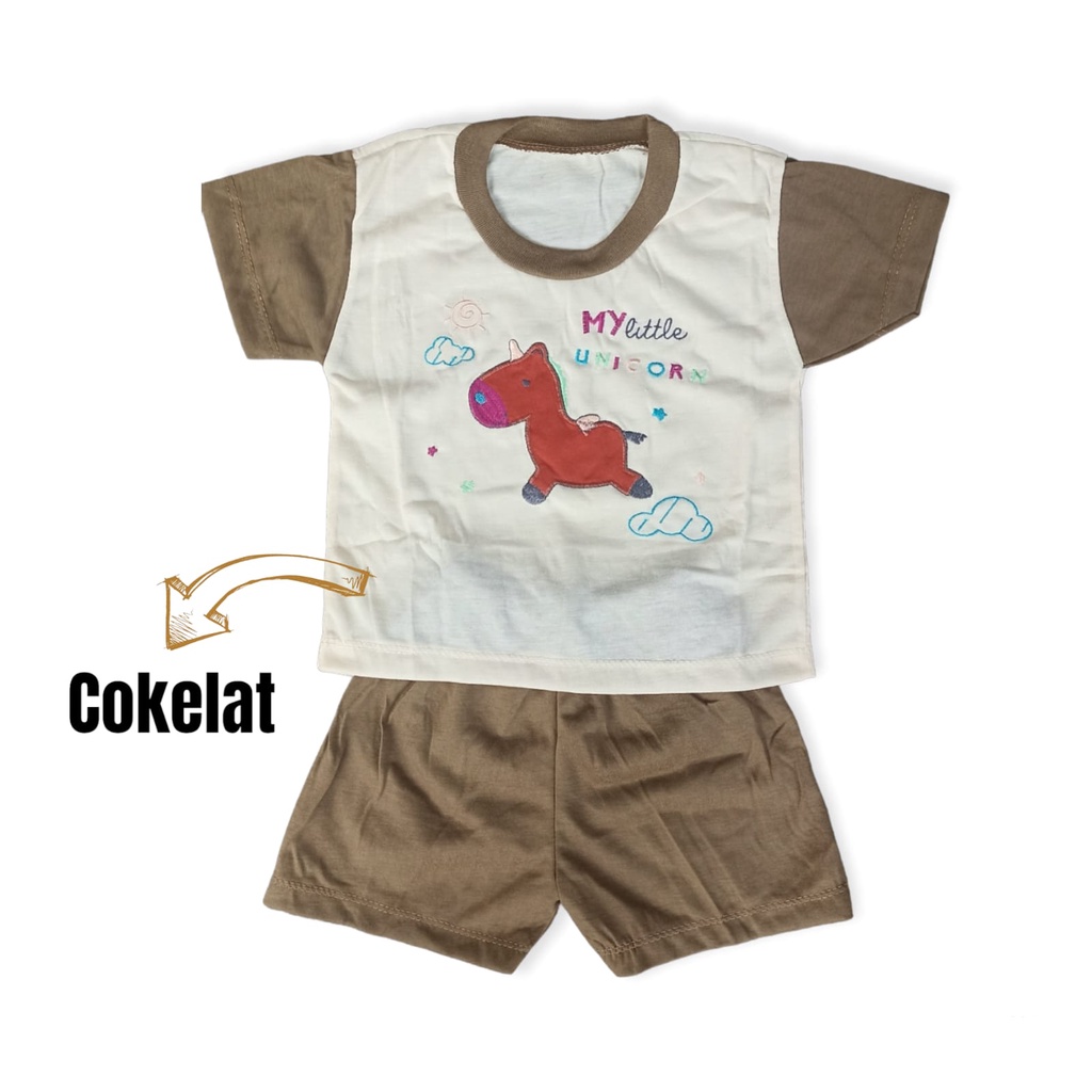 Setelan Pakaian Bayi Laki-Laki Baju Cowo Usia 3-15 Bulan / Baby MY LITTLE / setelan anak