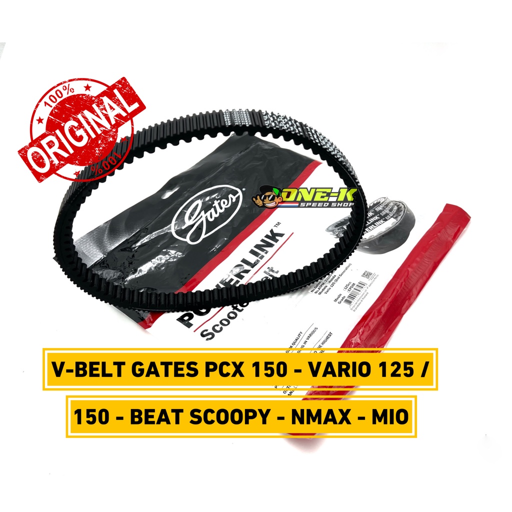 Vanbelt Racing Nmax Vbelt Vario 125  Aerox Lexi PCX 150 V-belt Gates BeaT Fi Scoopy Fi MIO M3 XeonGT Genio