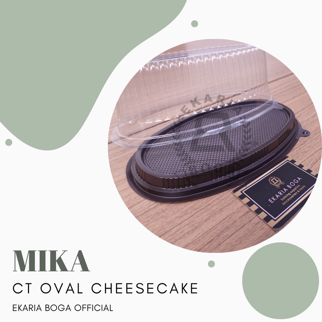 

MIKA | CAKE TRAY | TEMPAT ROTI | MIKA KUE | CT OVAL CHEESECAKE | ECER