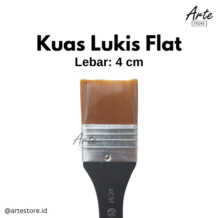 Kuas Lukis - Flat Brush 4 cm