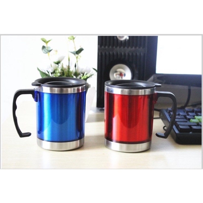 [DGB] GELAS MUG CANGKIR TERMOS TAHAN PANAS TRAVEL TRAVELING WARNA 450ML 450 ML