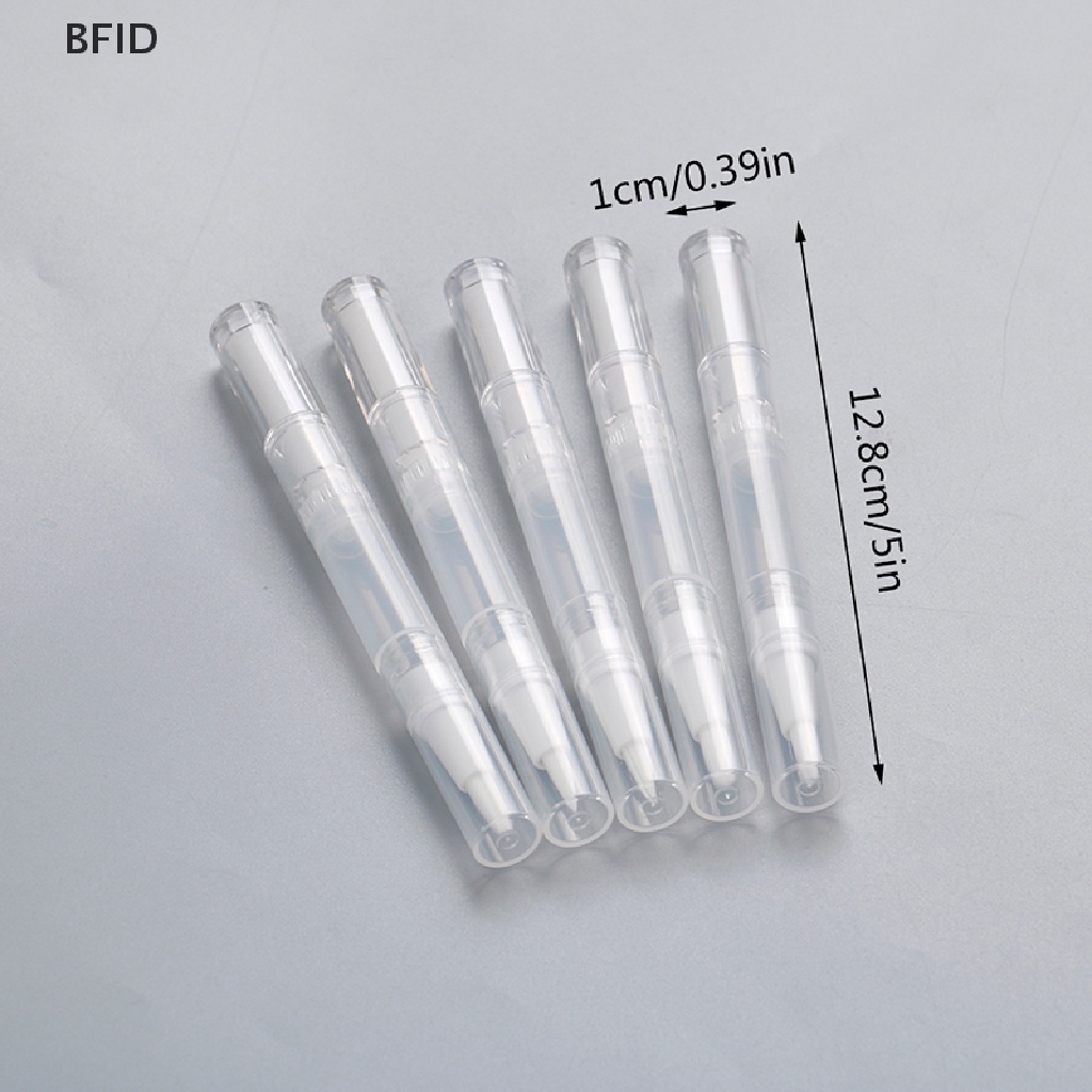 [BFID] 5pcs 3ml Travel Pen Twist Kosong Dengan Kuas Wadah Kosmetik Minyak Kuku Lip Balm [ID]