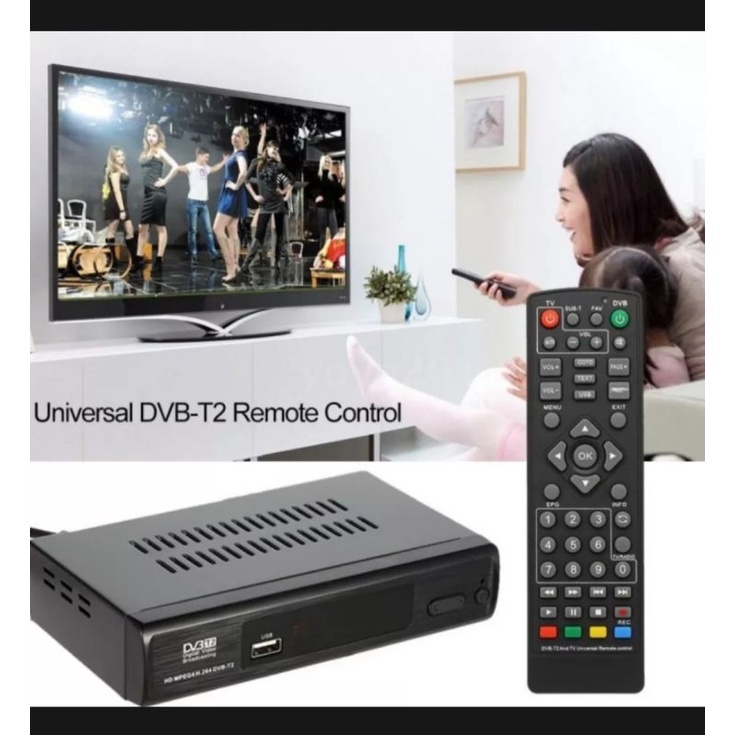 REMOTE SET TOP BOX DVB T2 LUBY NOISE EVERCROSS VENUS SUPERHD WELLHOME DLL