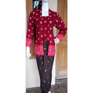 ORIGINAL Kebaya kutubaru jumputan katun halus