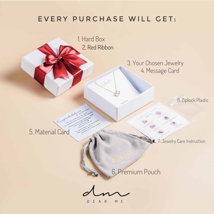 Dear Me - Aria Ring (925 Sterling Silver with 3A Grade Zircon) Cincin Wanita Perak Asli Aksesoris