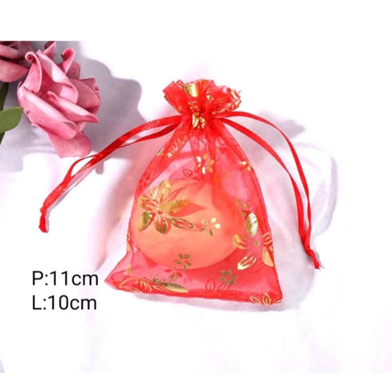 

5pcs Kantong Tile|Kantong Serut|Kantong Merah|Kantong Permen|Kantong Merah|Pouch Lamaran|Kantong Imlek