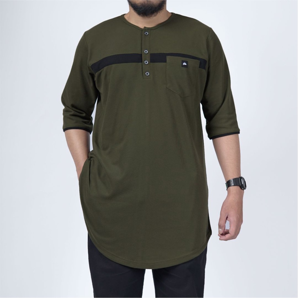 Koko Kurta Pria | Kurta Lacost Pique Premium Quality | Baju Muslim Pria | Baju Koko Army