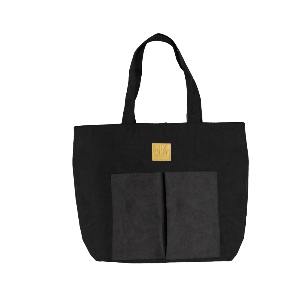 Totebag Foldable Piknik Nihi Black Grey