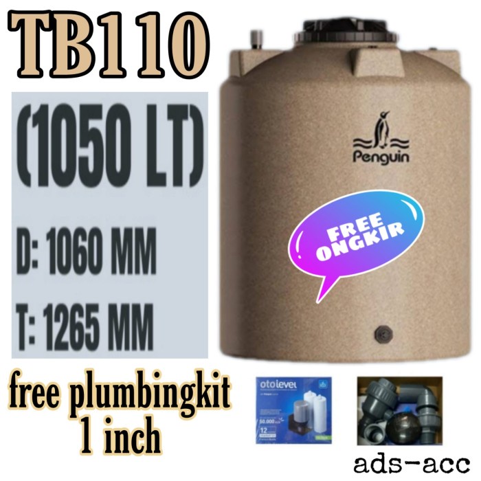 Toren Tangki Toren Air Penguin Tb 110 / 1000 Liter