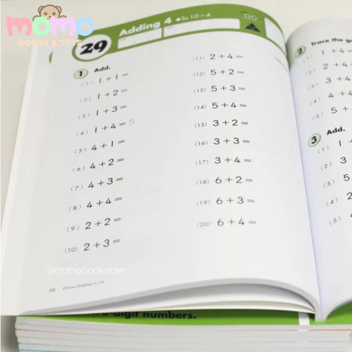Kumon Math Workbook Grade 1 2 3 4 Buku Matematika Berhitung Anak Sd