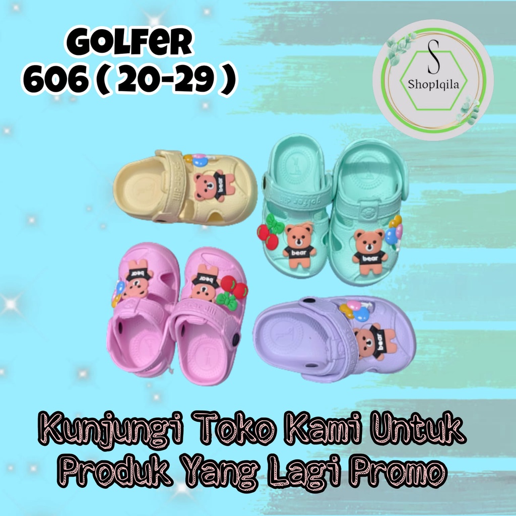 sandal baim bayi/anak baby gilr dili golfer termurah 606 (20-29) sandal baim fuji lucu kekinian