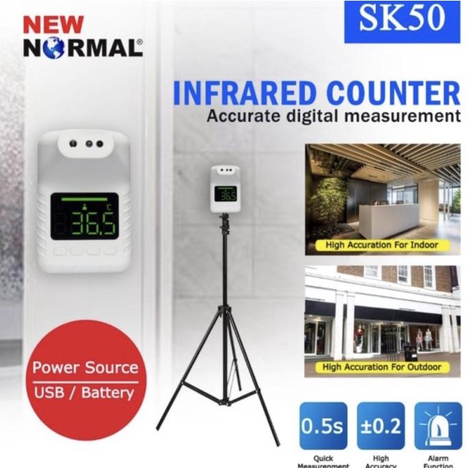 Thermometer SK50 termometer infrared + tripod stand