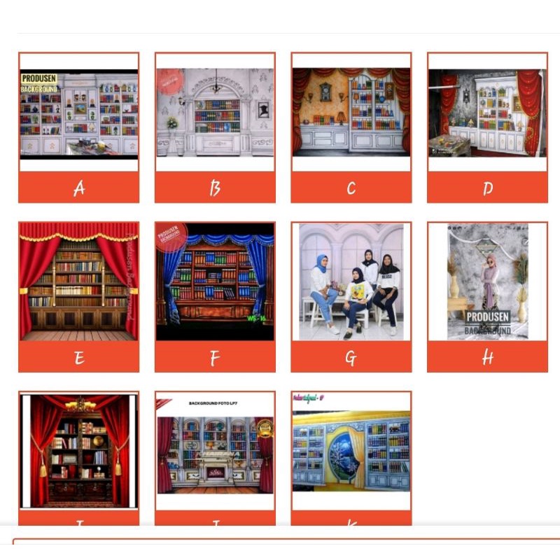 Pilihan Background Wisuda 3x2,5m Studio Photo
