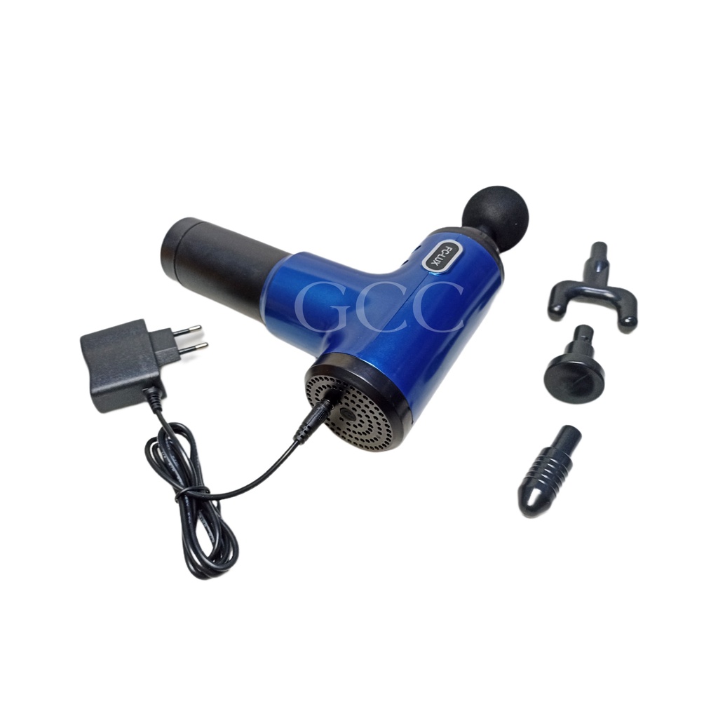 A1 Alat Pijat Listrik Getar Modren Terapi Rilex Otot Dan Fitness Facial Gun Muscle Massager 4 Mata - Original