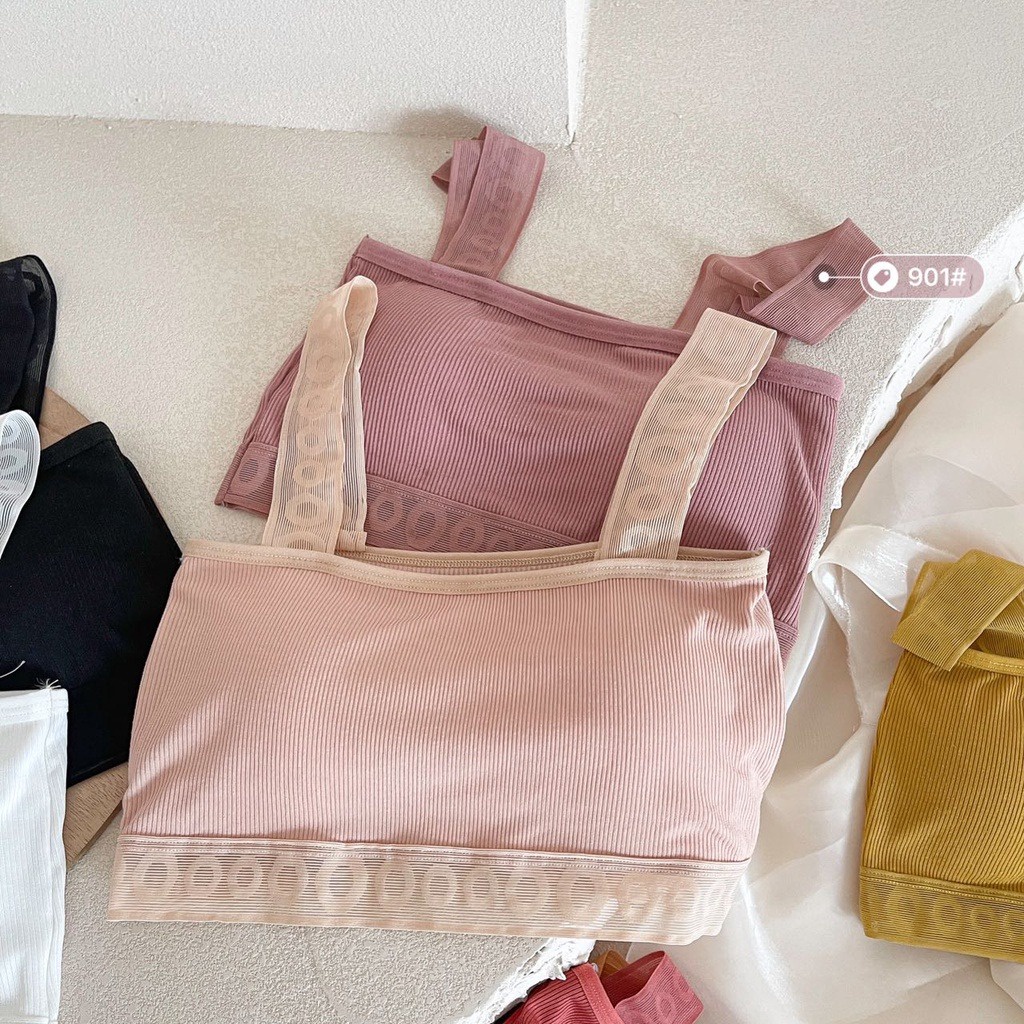 Bra Sport Jaring Wanita Keren ZAMZAM 6562 BH Fashion Wanita Tanpa Kawat Bra Kemben Pakaian Dalam Wanita Murah Import