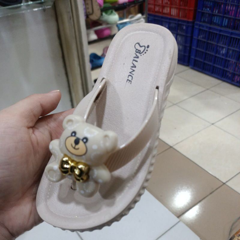 Sandal Jepit Anak Karakter Teddy Bear Beruang 669 Balance