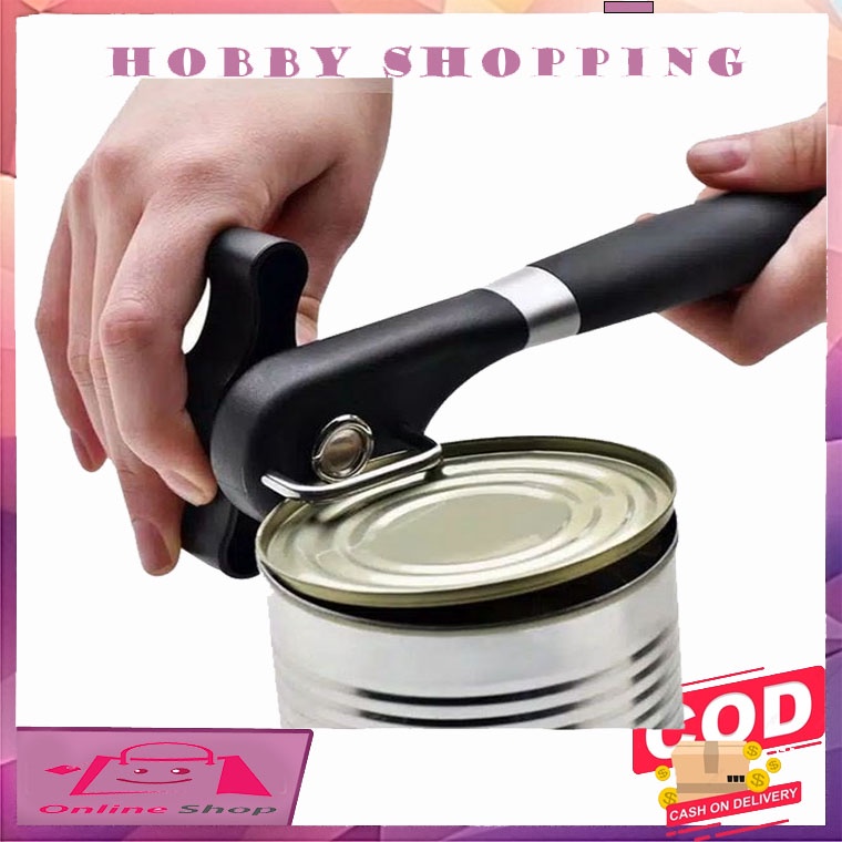 Pembuka Kaleng Can Opener Safety Alat Side Cut Aman Stainless Sealed Susu Makanan Tutup