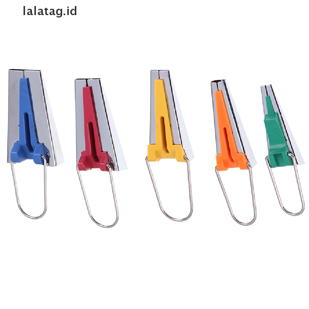 [lalatag] 5ukuran Kain Bias Tape Maker Alat Jahit Quilg 6mm 9mm 12mm 18mm 25mm Set [ID]