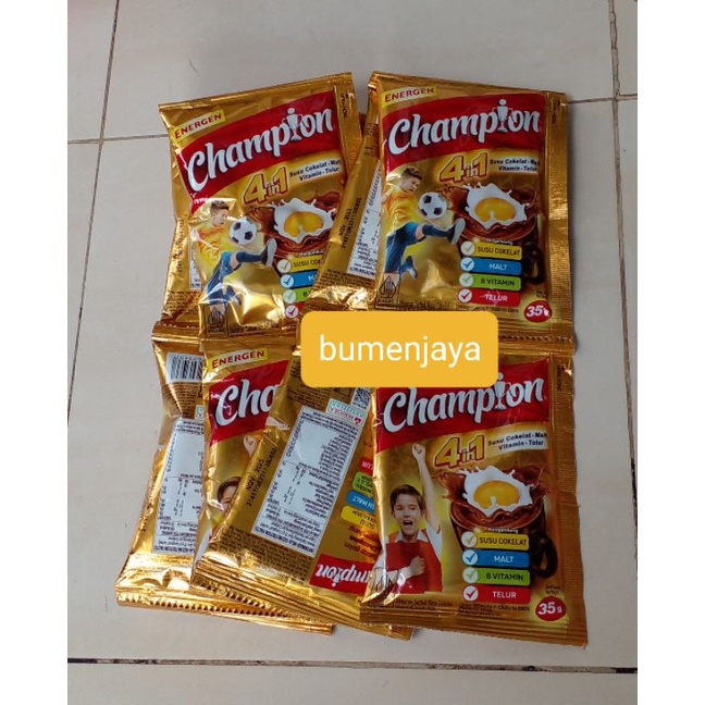

Energen champion isi 10 sashet energen sereal lezat
