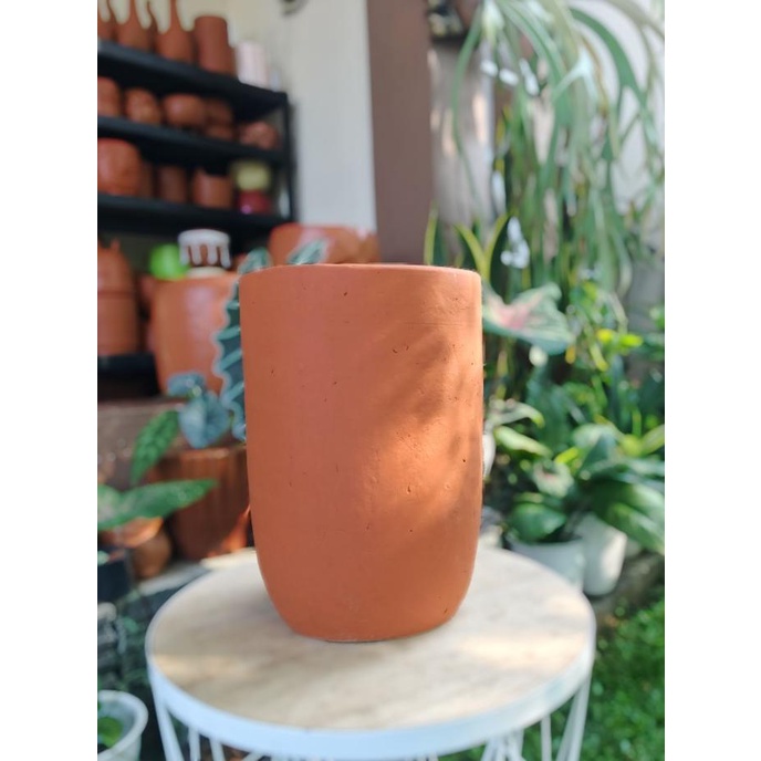 Pot Terracotta Terakota Gerabah Kapsul Tinggi