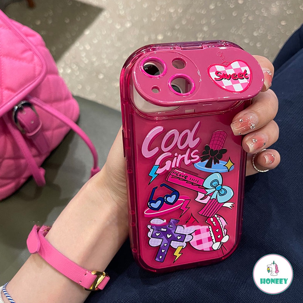 Casing Soft Case TPU Motif Graffiti Girly Untuk IPhone 14 13 12 11 Pro Max