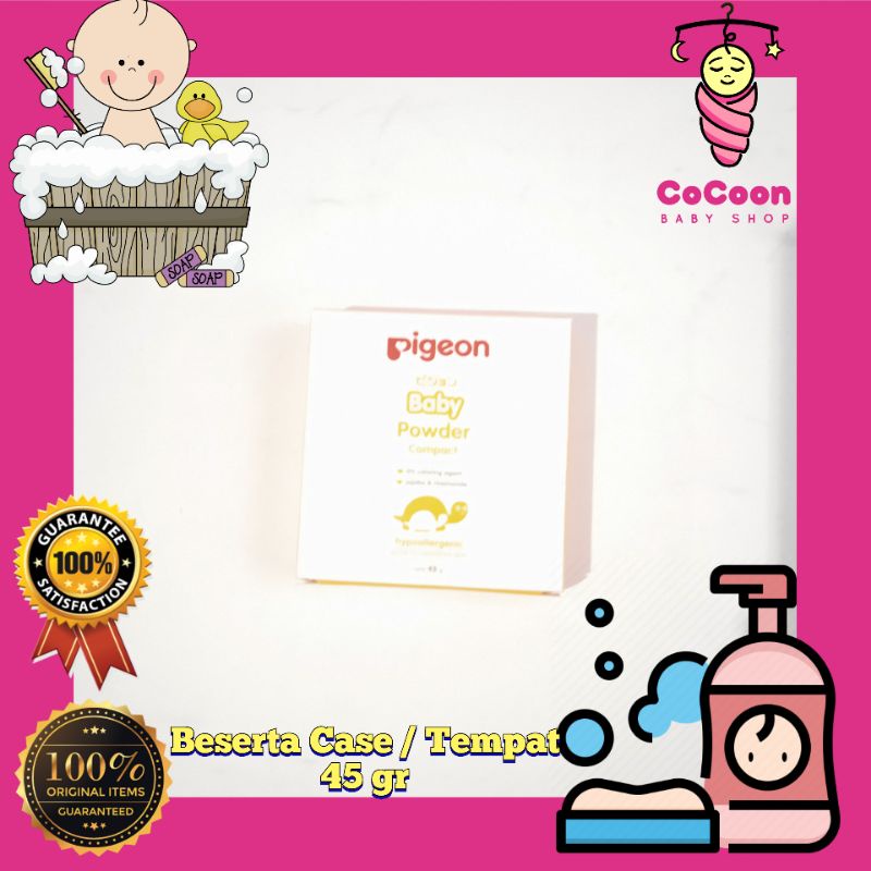 Bedak Padat Bayi Pigeon Baby Powder Compact Chamomile 45 gr 45g