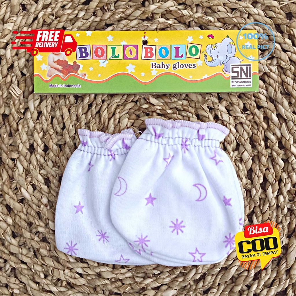 SALE 7.7 - 3 PCS Sarung Tangan 3 PCS Sarung Kaki Bolo-Bolo Serian LILAC